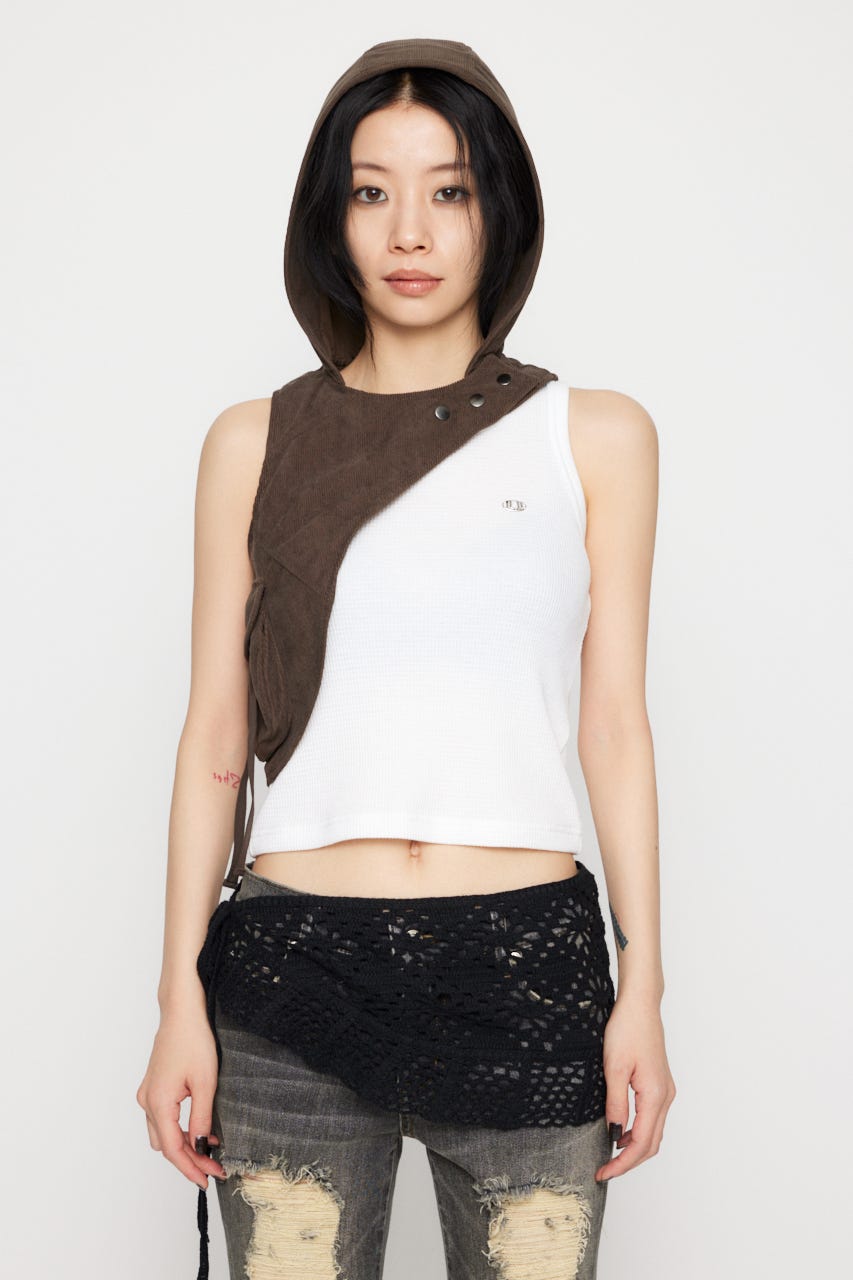 LAGUA GEM | HOODIE DESIGN ベスト (その他トップス ) |SHEL