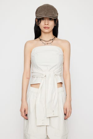 LAGUA GEM | SLEEVE DOCKING ベアトップ (タンクトップ ) |SHEL