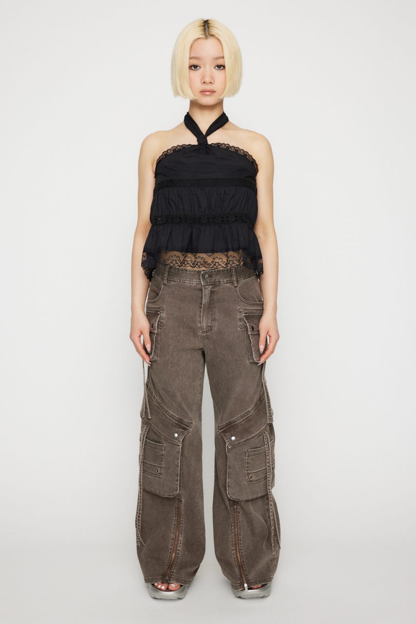LAGUA GEM | HALTER NECK SOFT トップス (キャミソール ) |SHEL