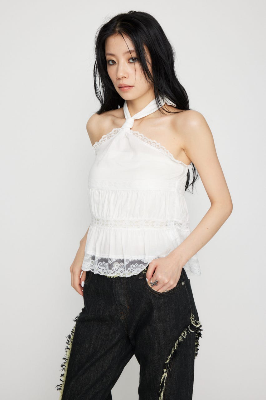LAGUA GEM ASYMMETRY CUT トップス LAGUA GEM | ASYMMETRY CUT トップス (Tシャツ・カットソー(半袖
