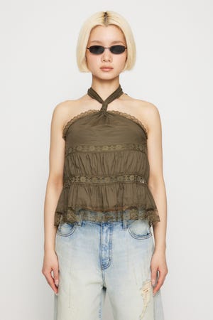 【LAGUA GEM】キャミトップス LAGUA GEM キャミソール HEM FLARE キャミトップス : ZOZOTOWN