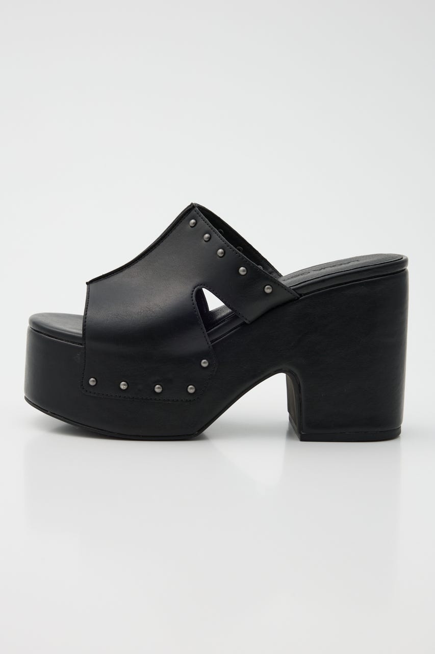 L STUD PLATFORM SANDALS メタルスタッズサンダル LAGUA GEM | PLATFORM STUDS サンダル (サンダル ) |SHEL'TTER