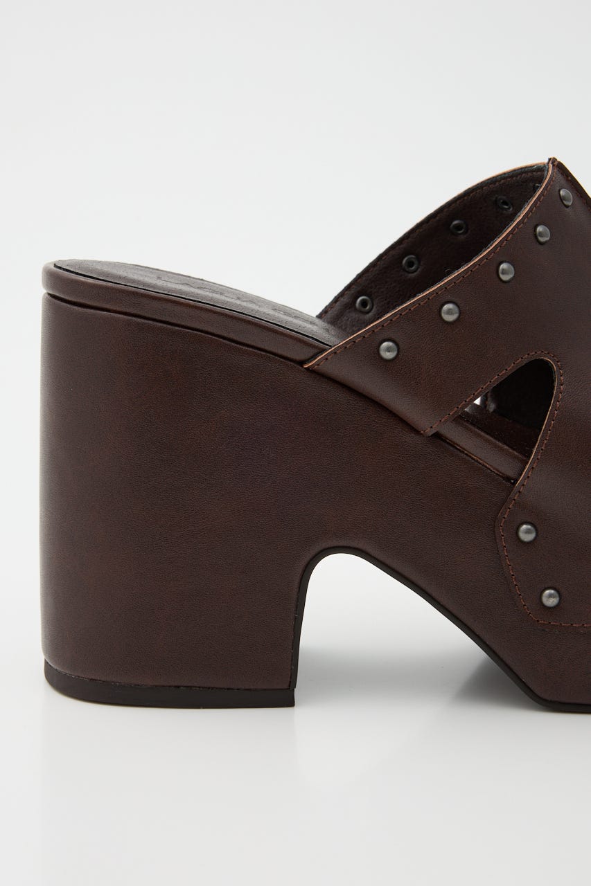 L STUD PLATFORM SANDALS メタルスタッズサンダル LAGUA GEM | PLATFORM STUDS サンダル (サンダル ) |SHEL'TTER