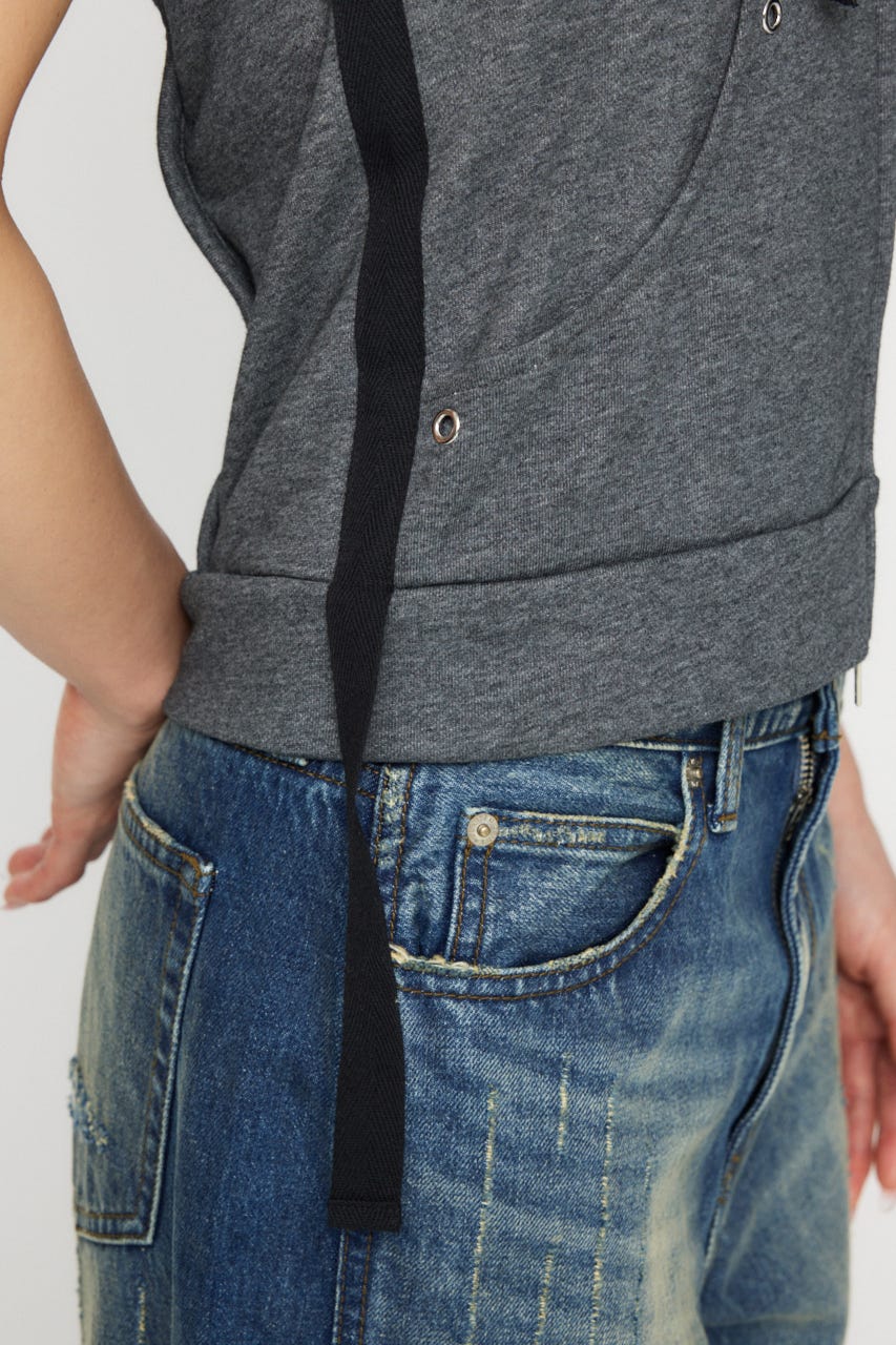 LAGUA GEM | LOOSE ARM NOSLEEVE フーディ (タンクトップ
