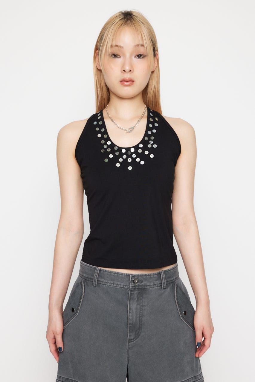 LAGUA GEM | SHELL BUTTON タンクトップ (タンクトップ ) |SHEL
