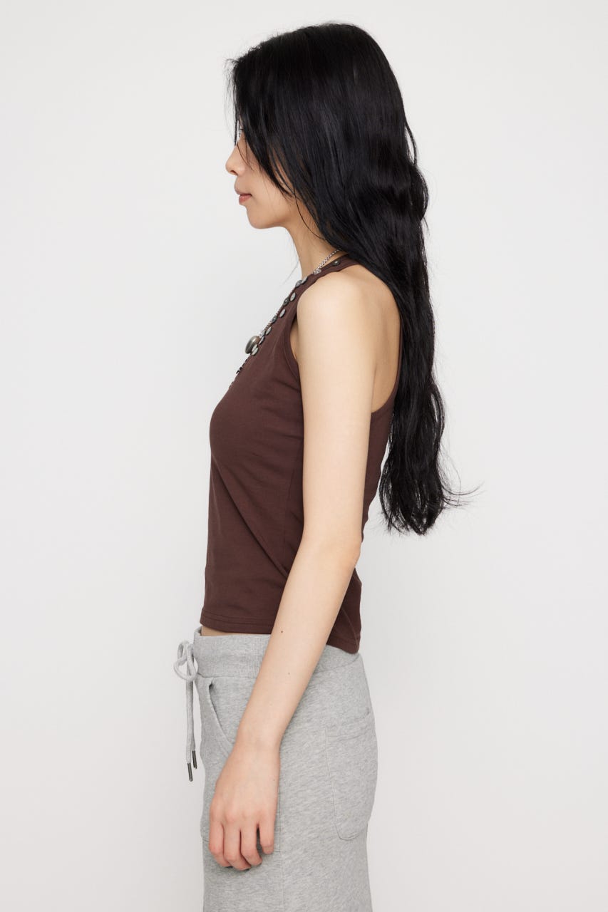 LAGUA GEM | SHELL BUTTON タンクトップ (タンクトップ ) |SHEL