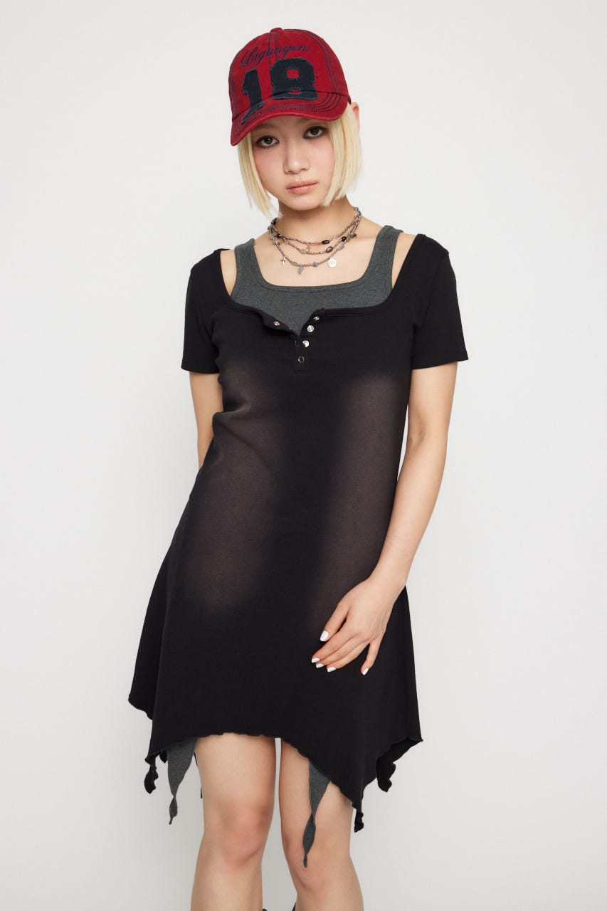 JILL by JILL STUART｜モノグラムジャガードミニワンピース