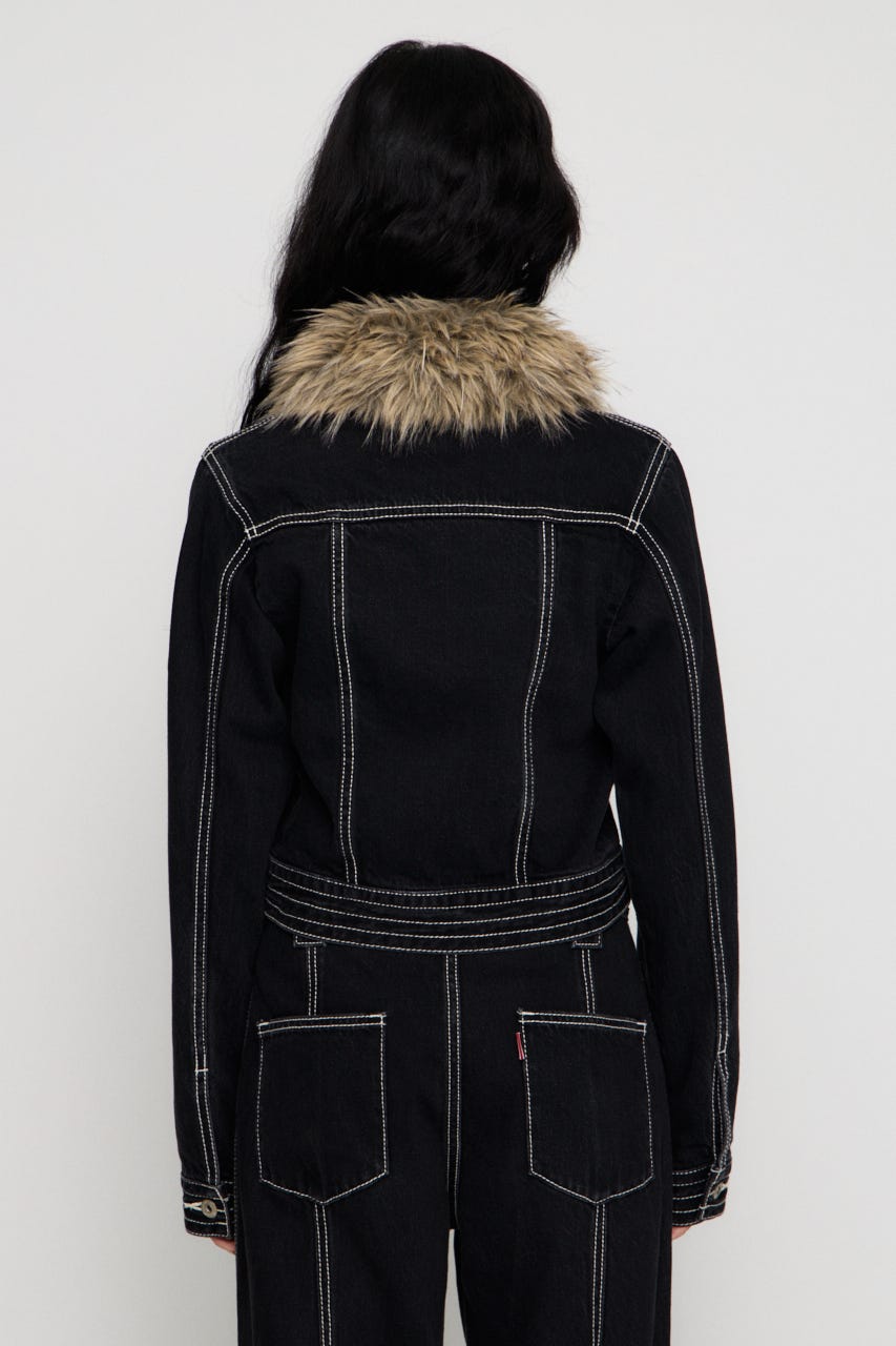 STITCH COMPACT DENIM ジャケット BLK S