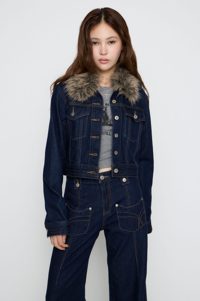 STITCH COMPACT DENIM ジャケット BLU M
