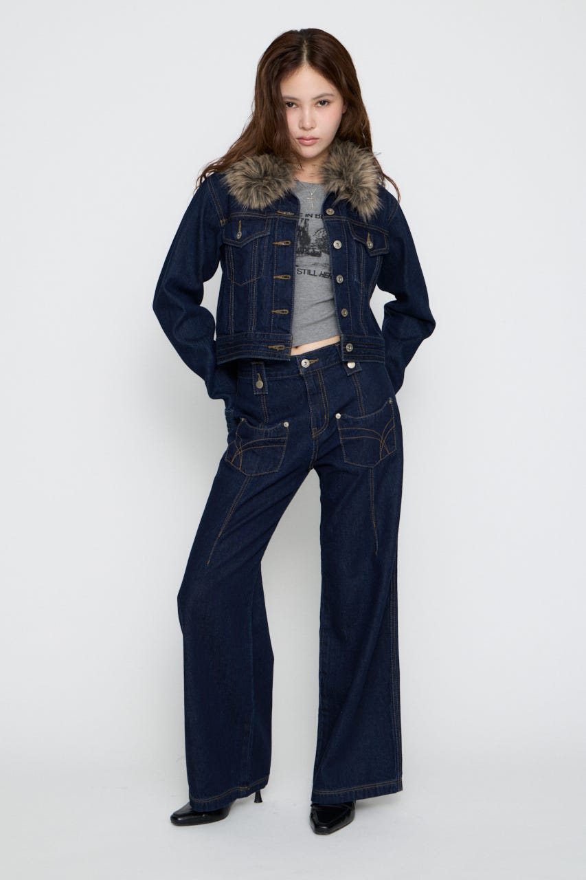 STITCH COMPACT DENIM ジャケット BLU M