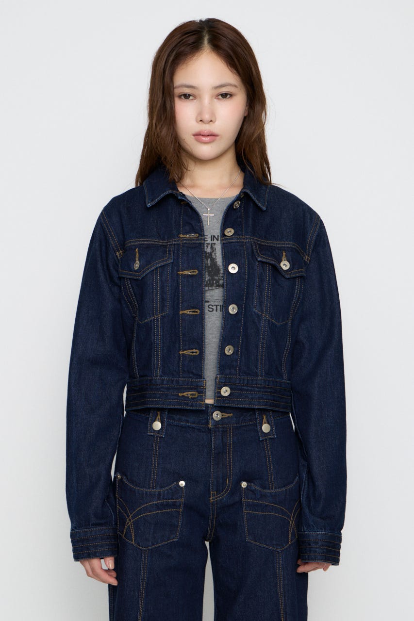 STITCH COMPACT DENIM ジャケット BLU M