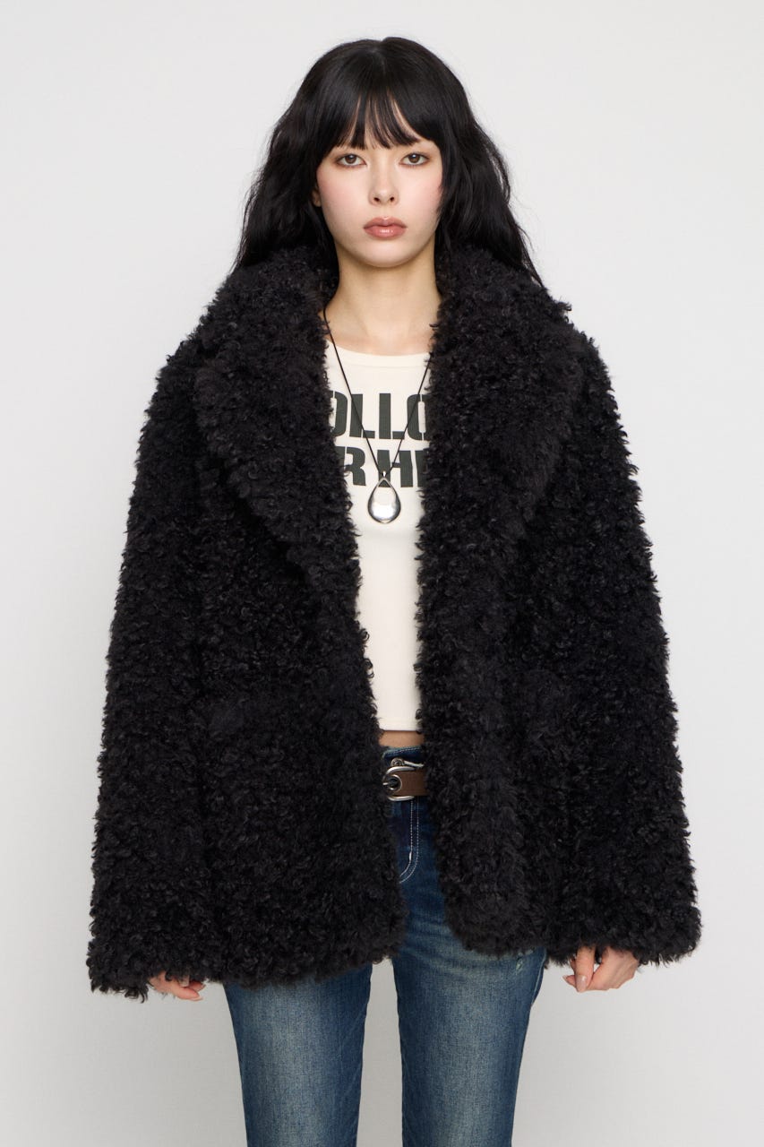 FAUX FUR TAILOR  ジャケット BLK F