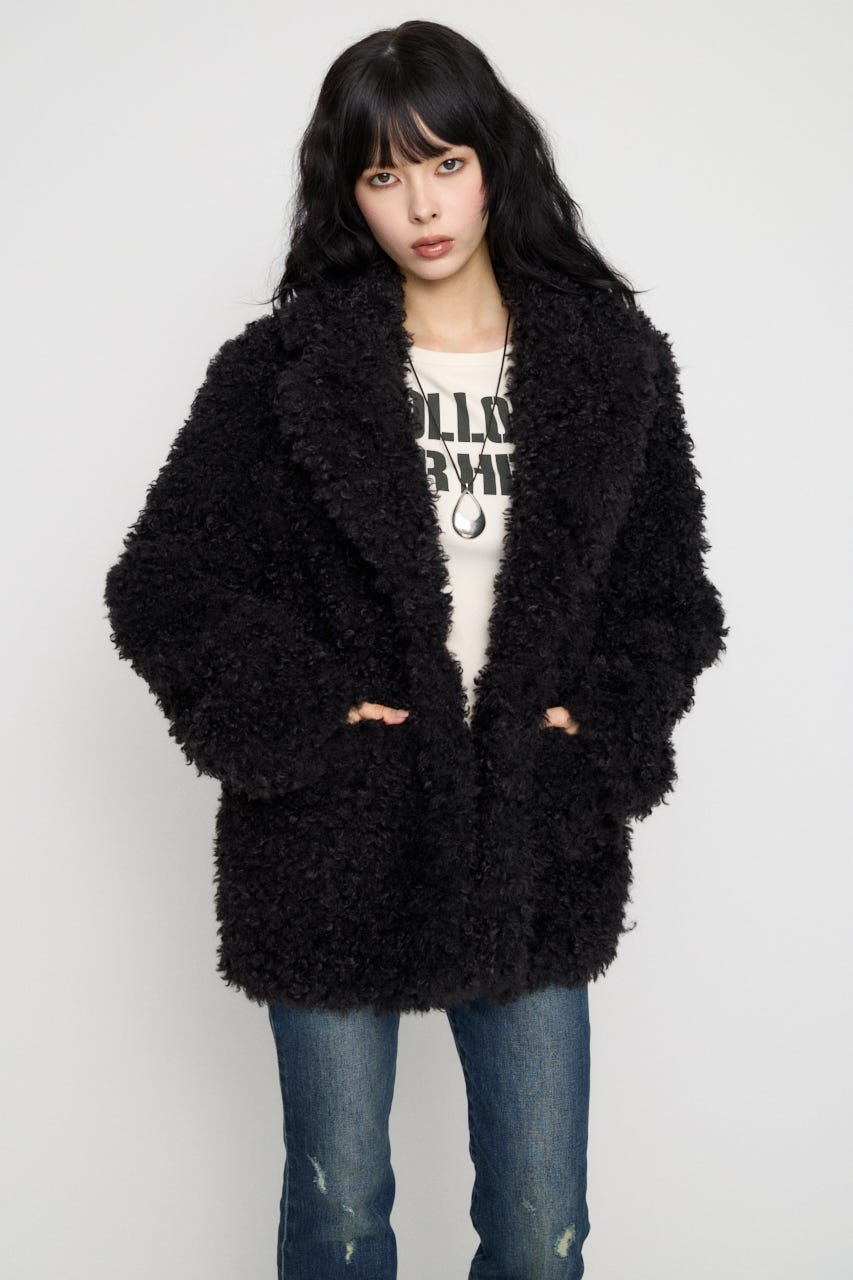 FAUX FUR TAILOR  ジャケット BLK F