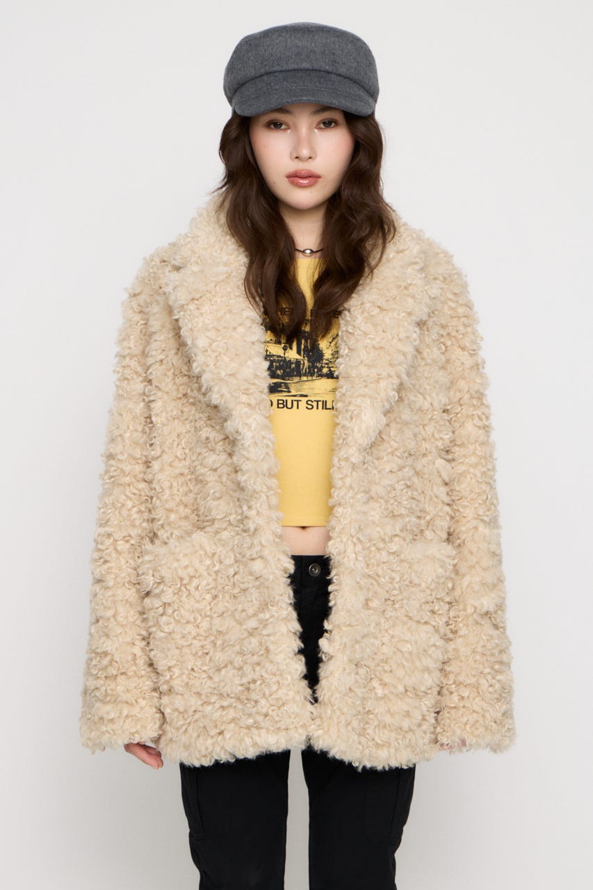 FAUX FUR TAILOR  ジャケット O/WHT F