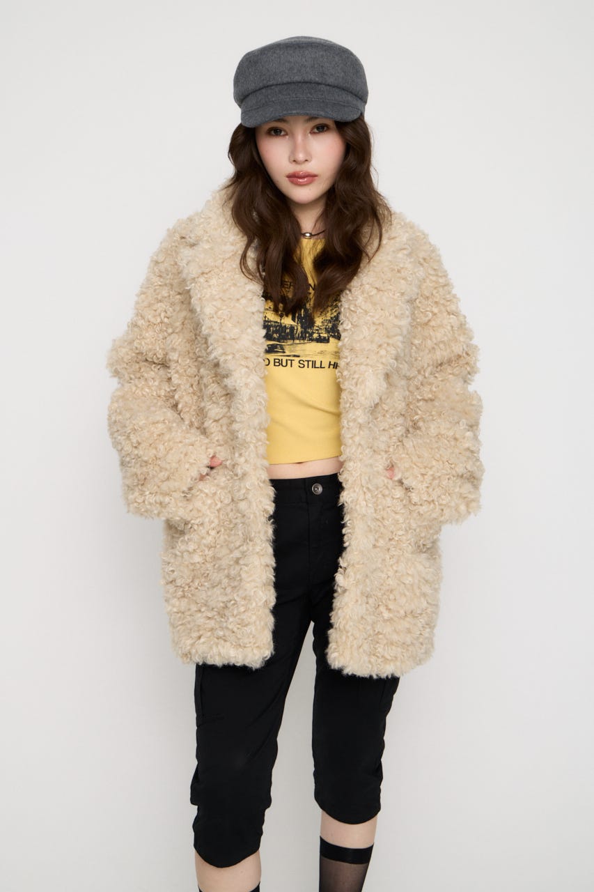 FAUX FUR TAILOR  ジャケット O/WHT F