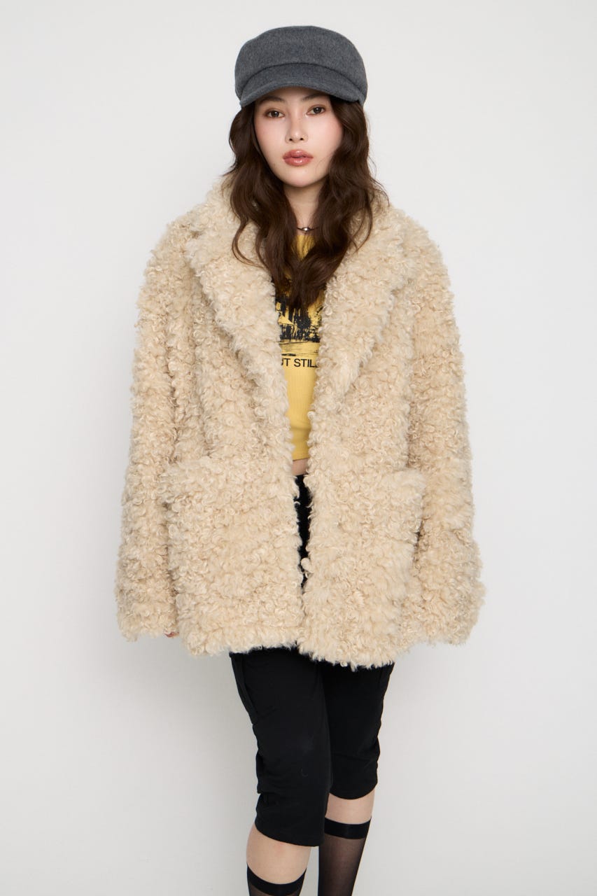 FAUX FUR TAILOR  ジャケット O/WHT F