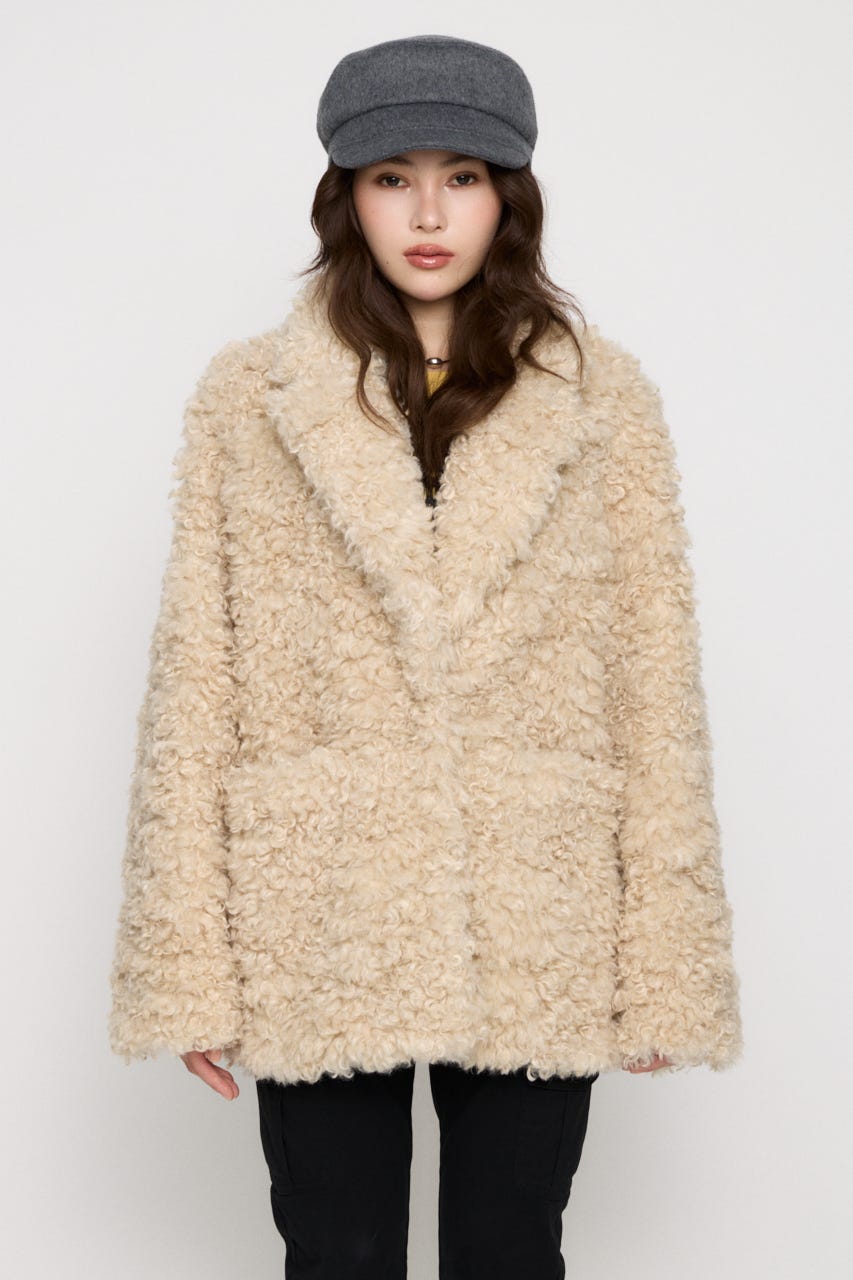 FAUX FUR TAILOR  ジャケット O/WHT F