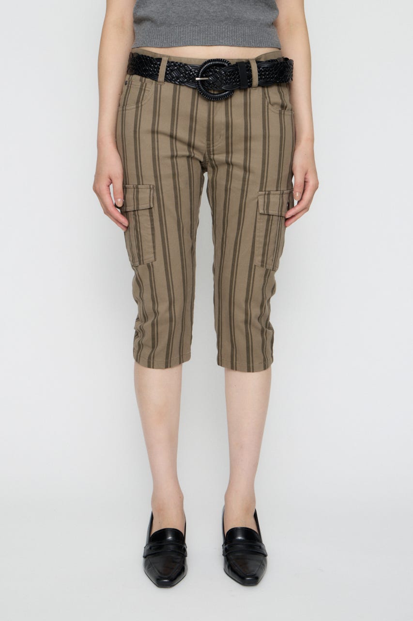 COTTON POCKET CAPRI パンツ BEG S