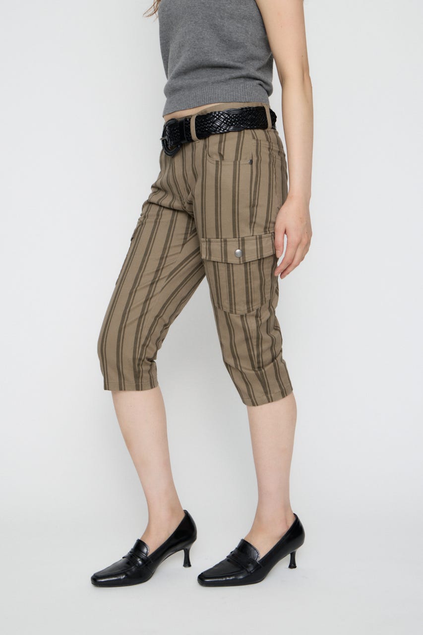 COTTON POCKET CAPRI パンツ BEG S