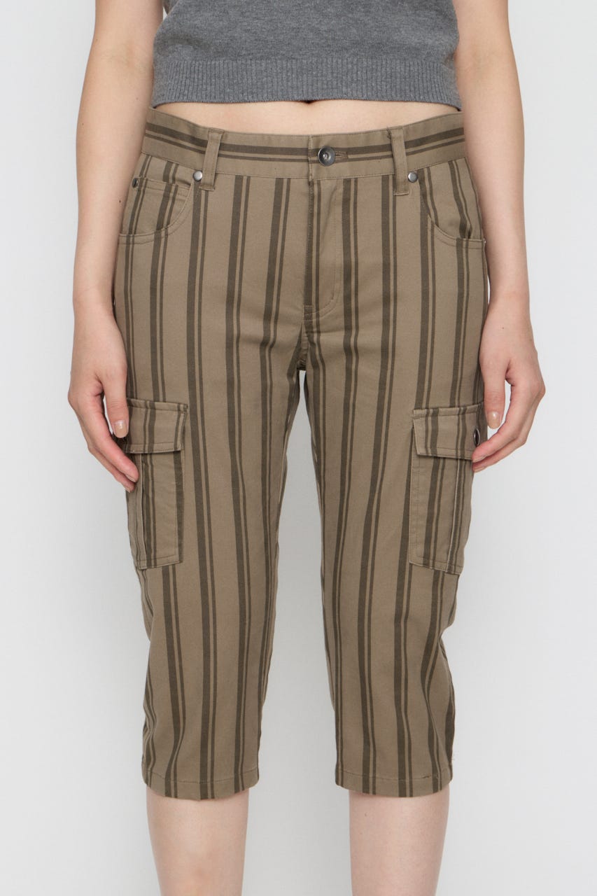 COTTON POCKET CAPRI パンツ BEG S