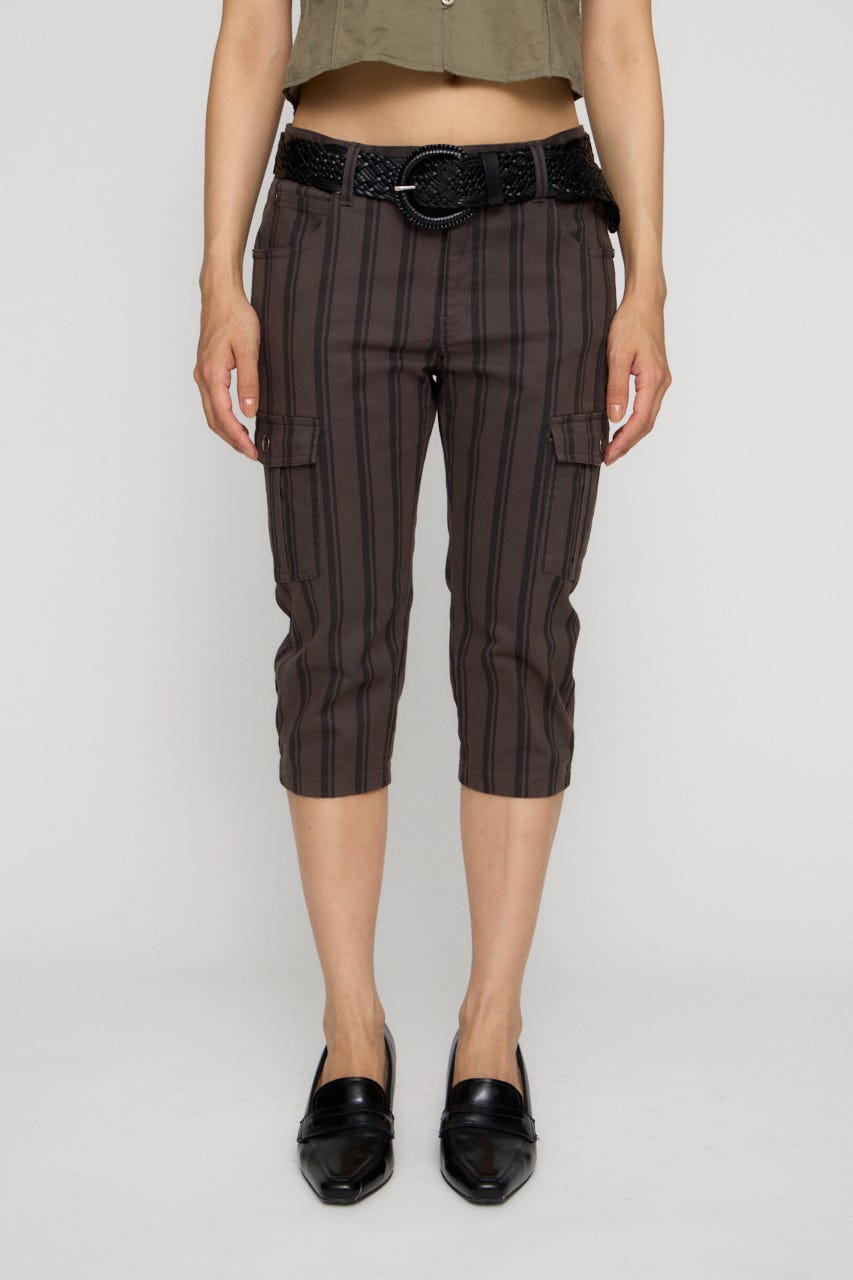 COTTON POCKET CAPRI パンツ C.GRY XS
