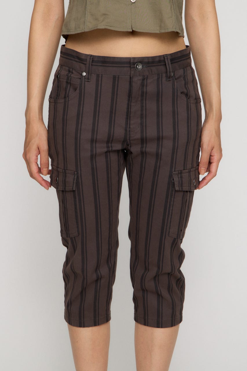 COTTON POCKET CAPRI パンツ C.GRY XS