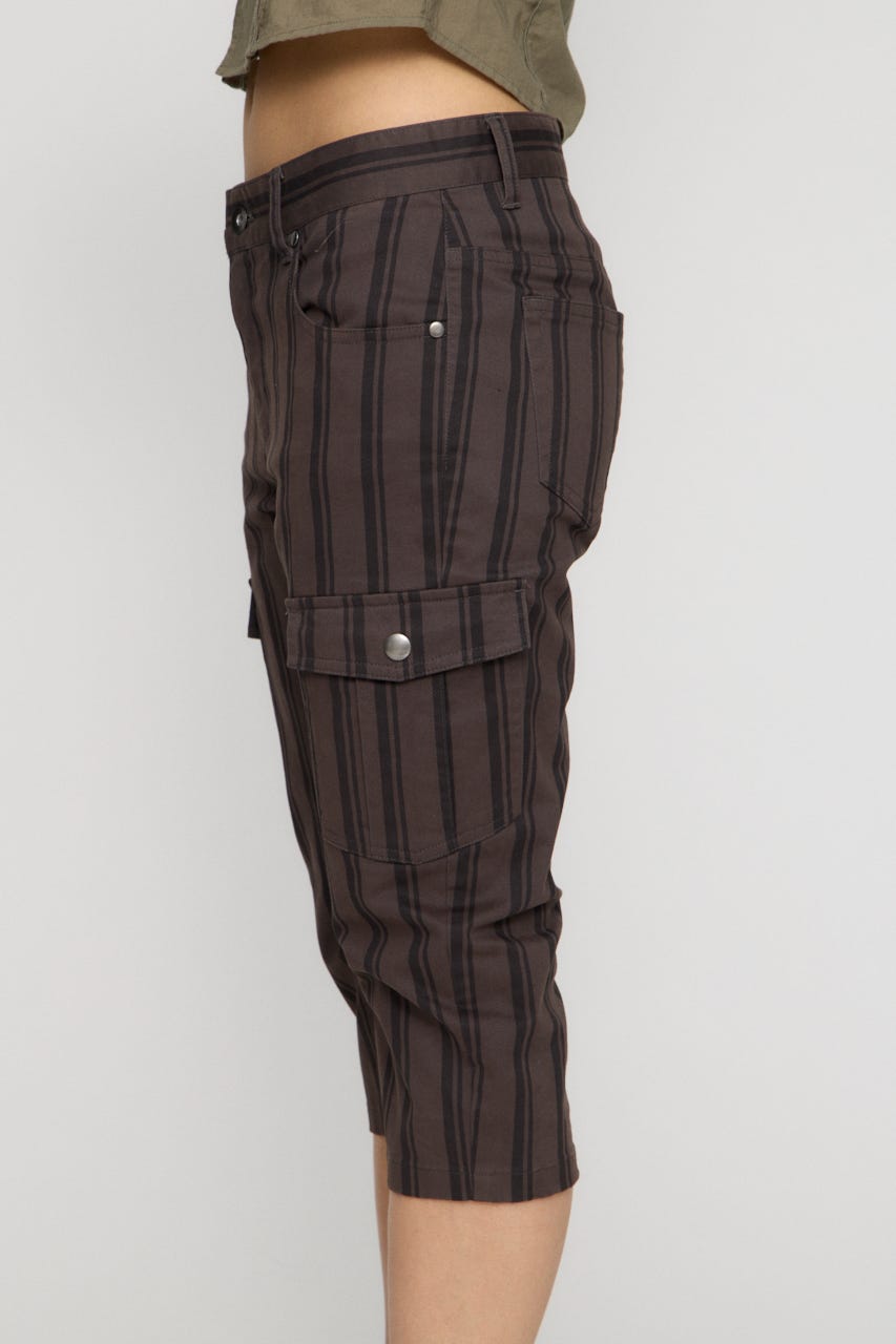 COTTON POCKET CAPRI パンツ C.GRY XS