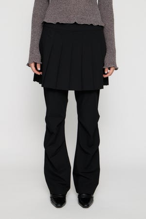 PLEATS LAYERED 2PIECE パンツ