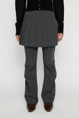 PLEATS LAYERED 2PIECE パンツ