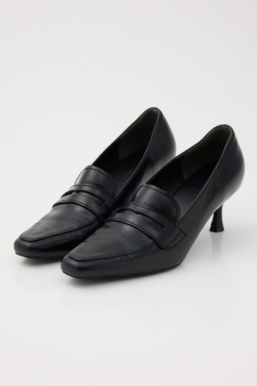 SQUARE LOAFER パンプス BLK M