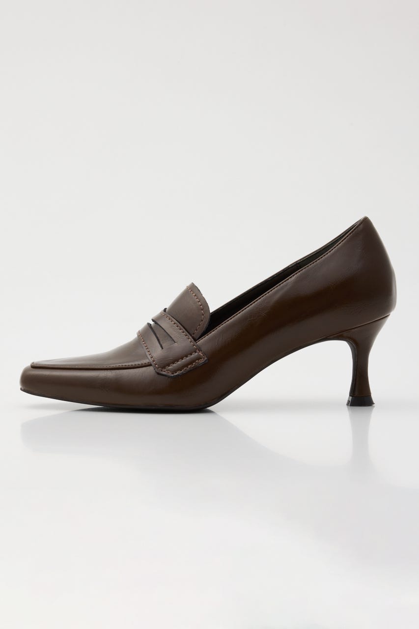 SQUARE LOAFER パンプス BRN S