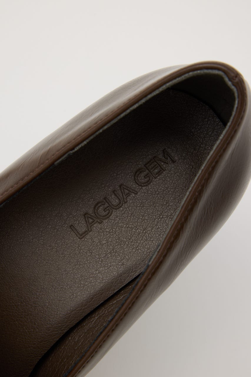 SQUARE LOAFER パンプス BRN S