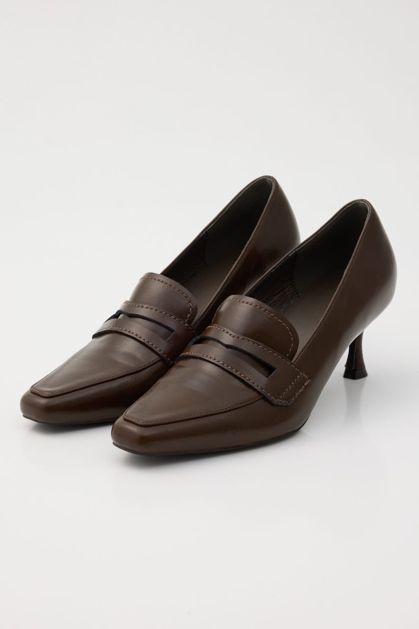 SQUARE LOAFER パンプス BRN S
