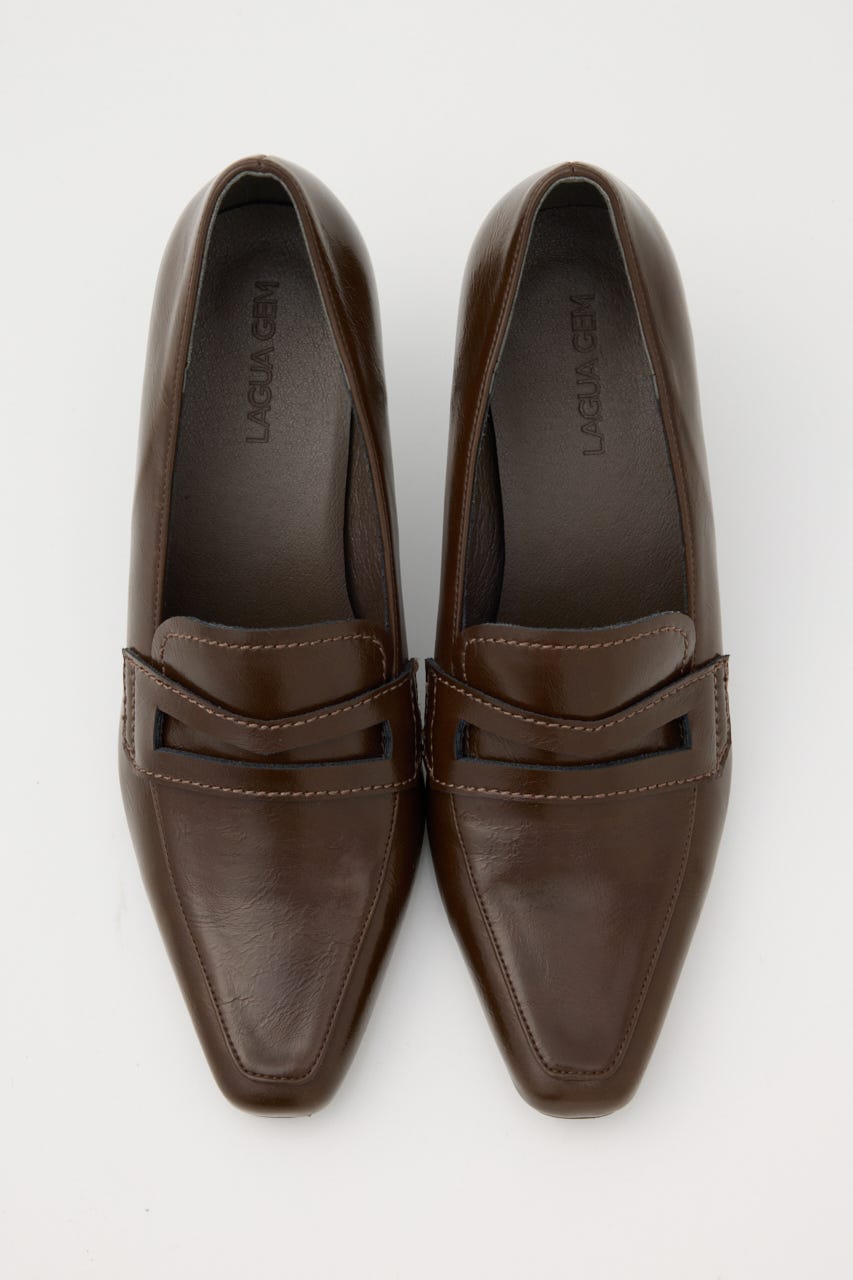 SQUARE LOAFER パンプス BRN S
