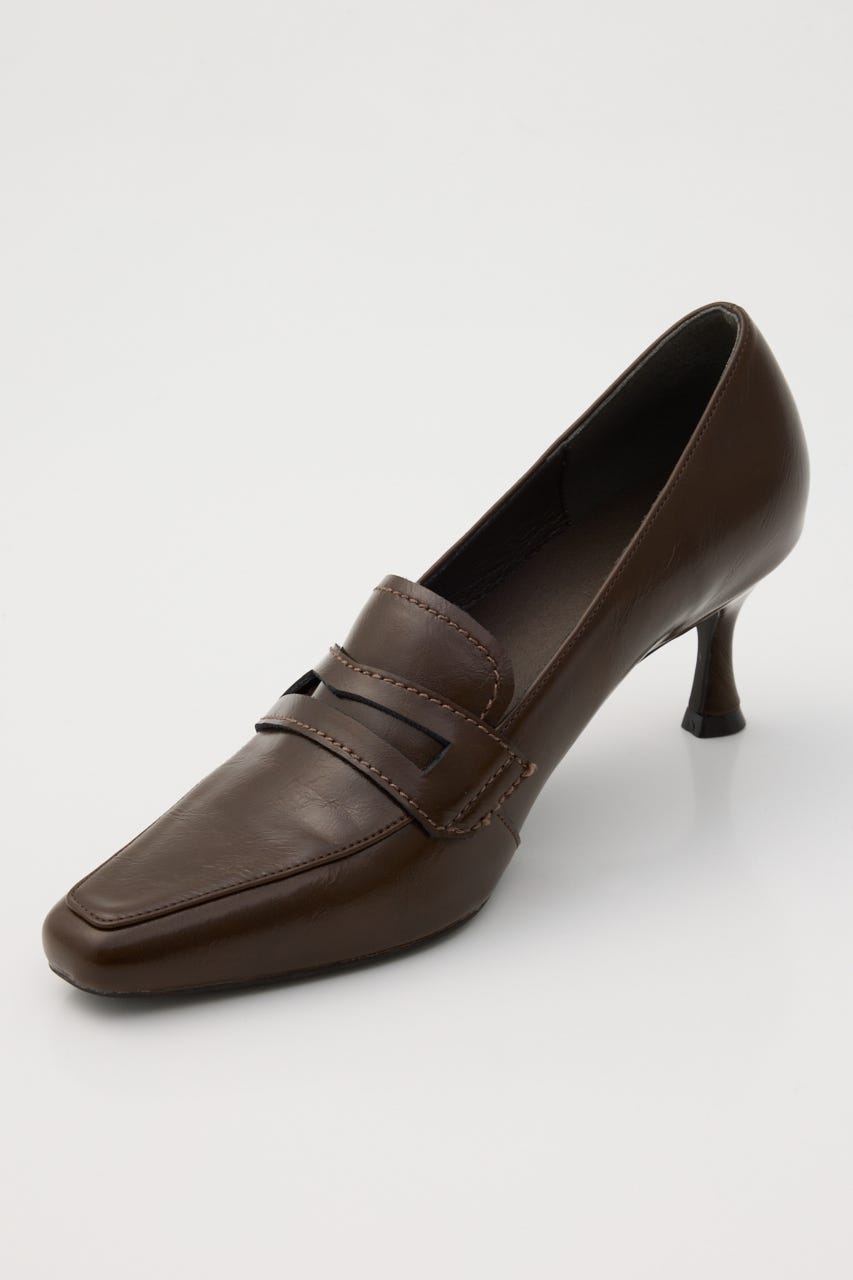 SQUARE LOAFER パンプス BRN S