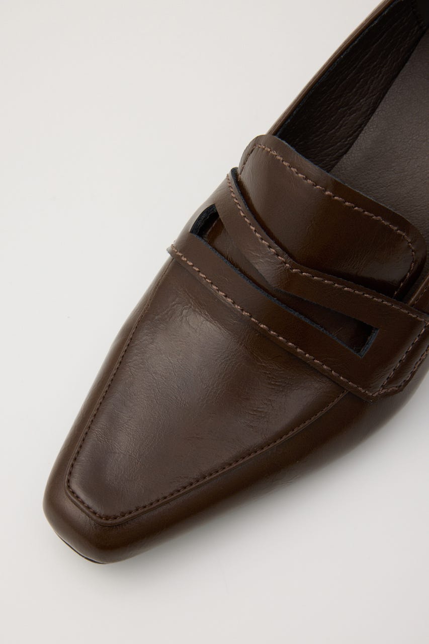 SQUARE LOAFER パンプス BRN S
