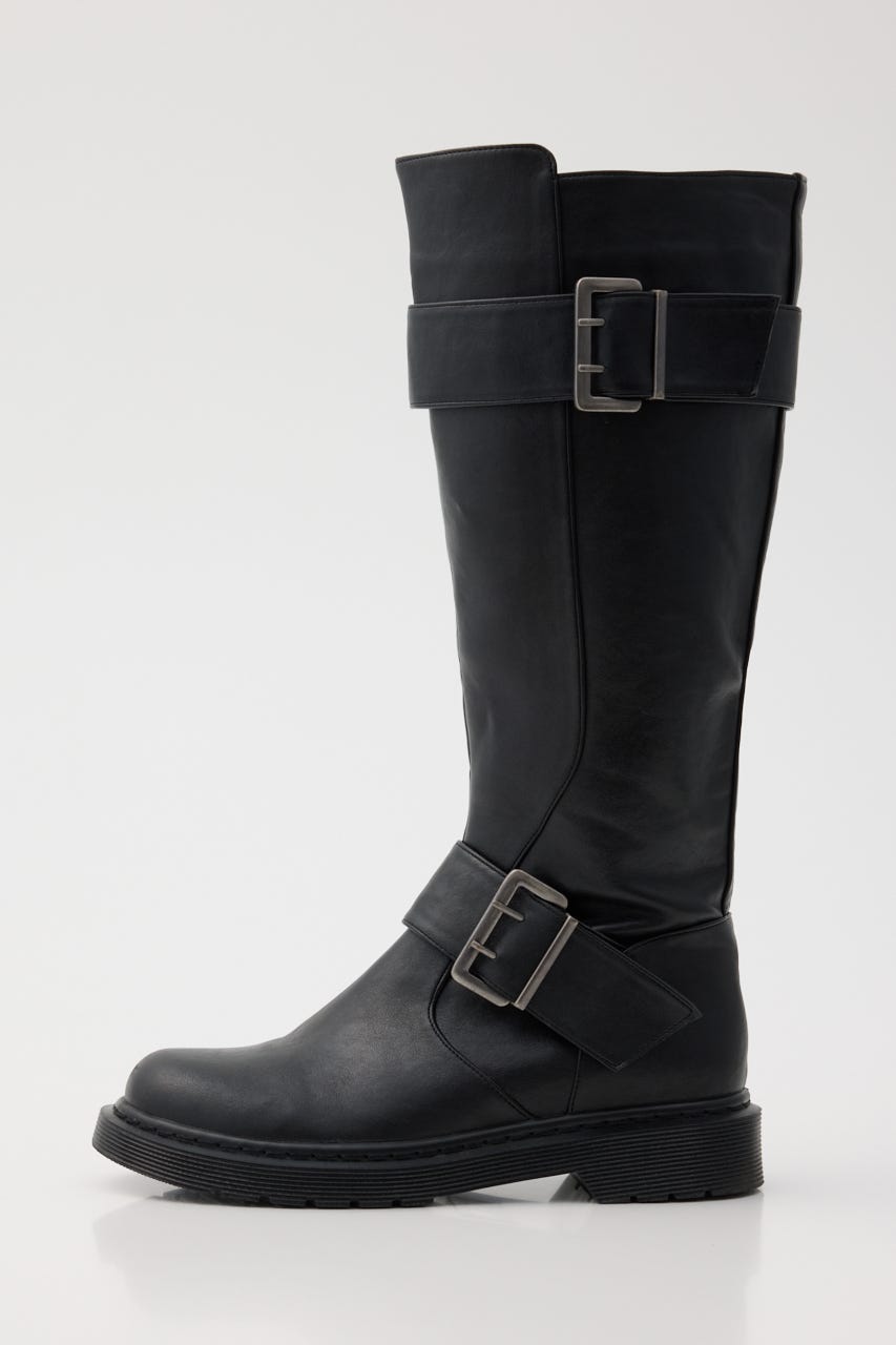 BELTED LONG ブーツ BLK S