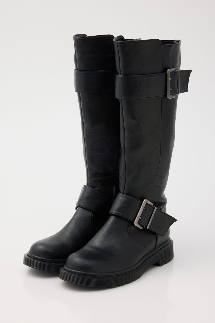 BELTED LONG ブーツ BLK S