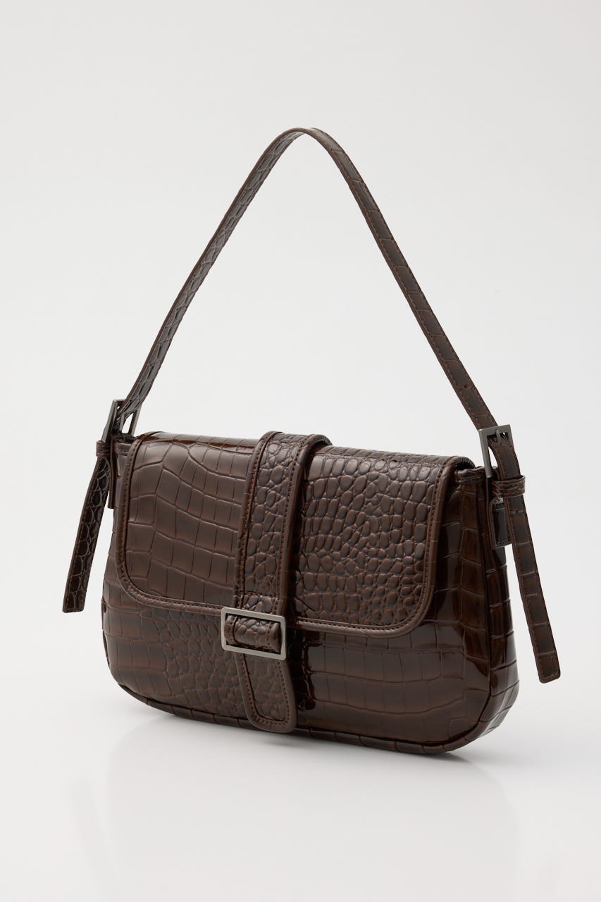 FAUX CROCO COVER バッグ BRN FREE