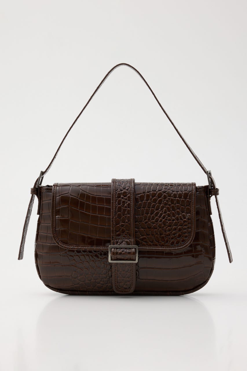 FAUX CROCO COVER バッグ BRN FREE