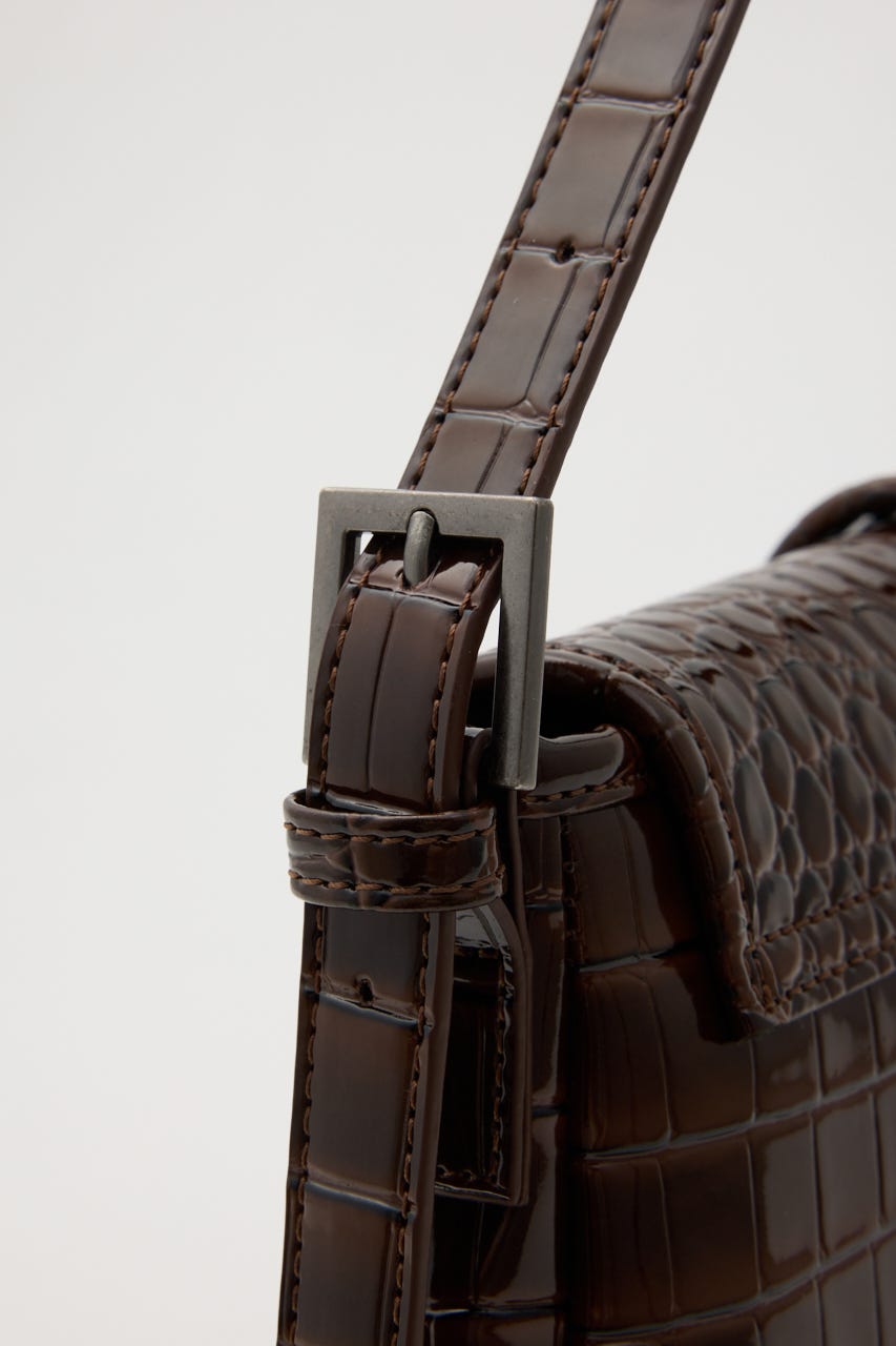 FAUX CROCO COVER バッグ BRN FREE