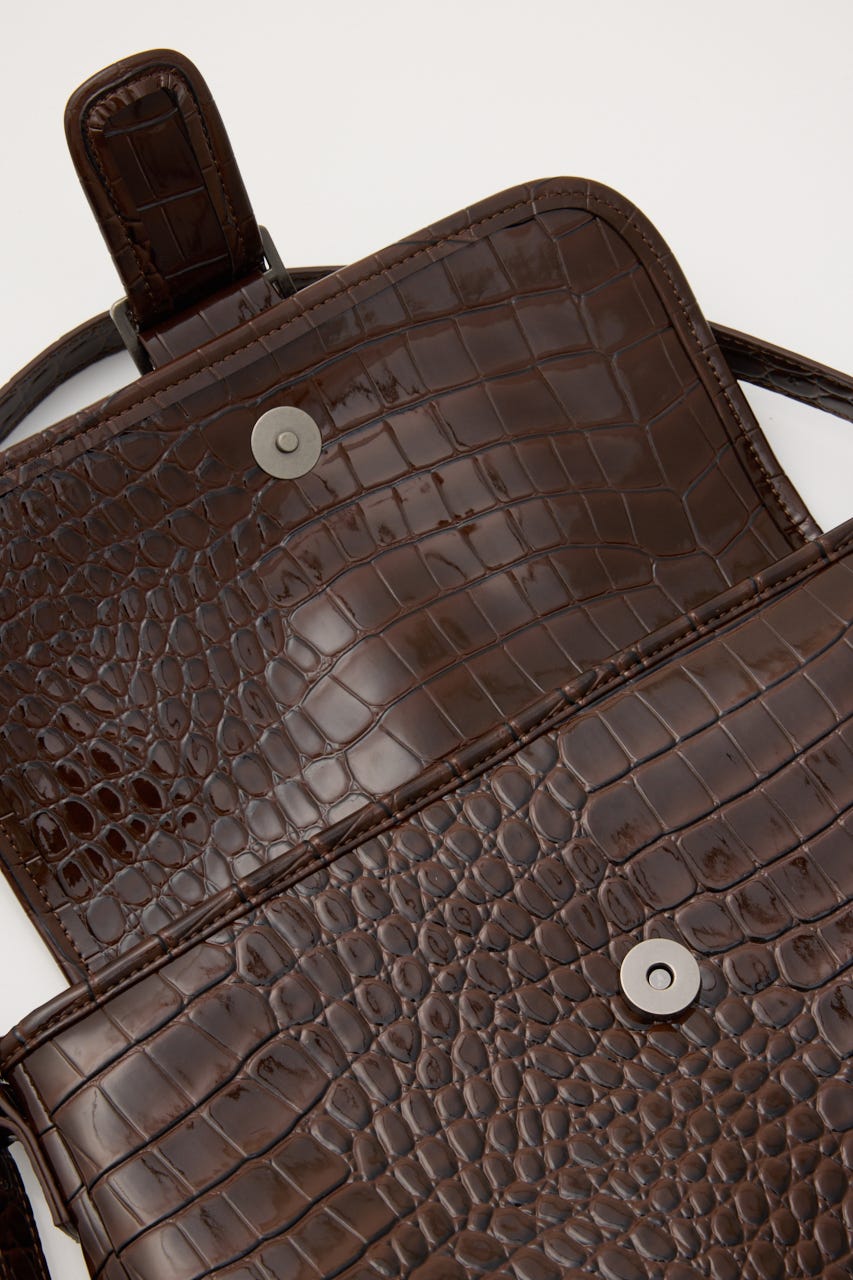FAUX CROCO COVER バッグ BRN FREE