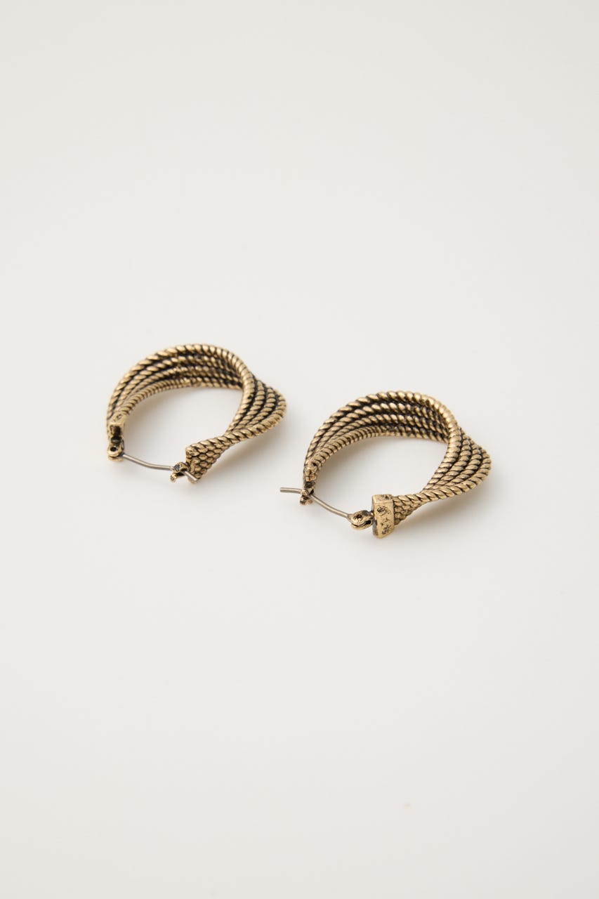 VINTAGE TWISTED ピアス GLD FREE