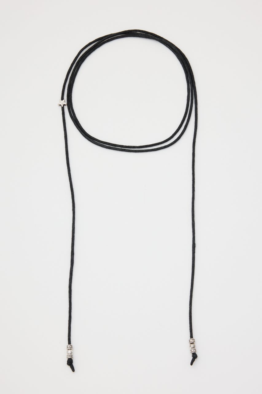 VARIOUS TIE BEADS ネックレス BLK FREE