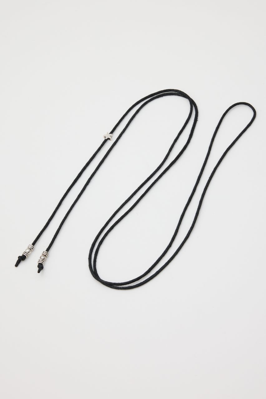 VARIOUS TIE BEADS ネックレス BLK FREE
