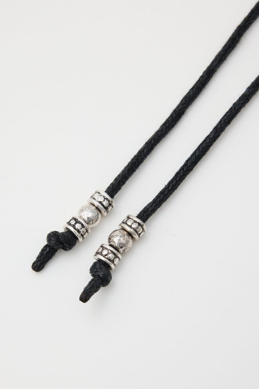 VARIOUS TIE BEADS ネックレス BLK FREE