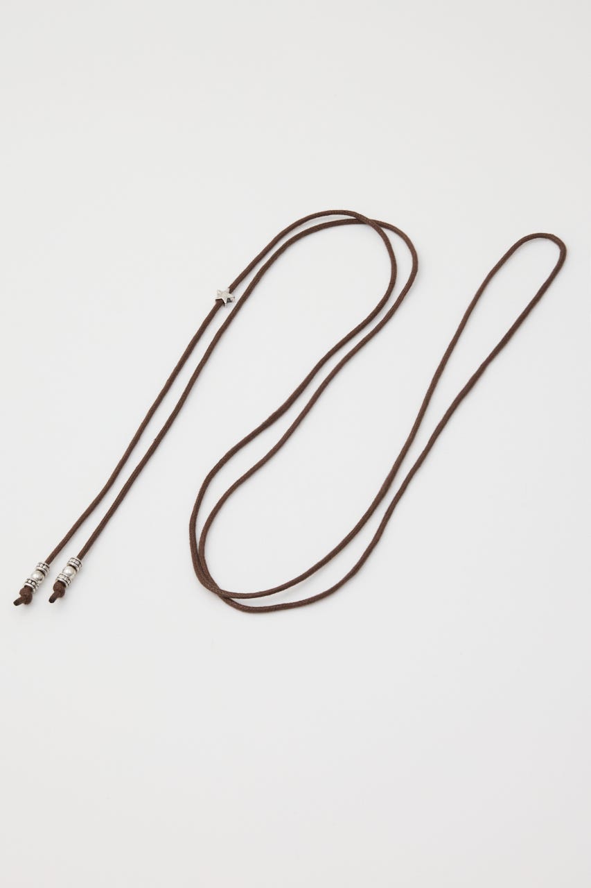 VARIOUS TIE BEADS ネックレス BRN FREE
