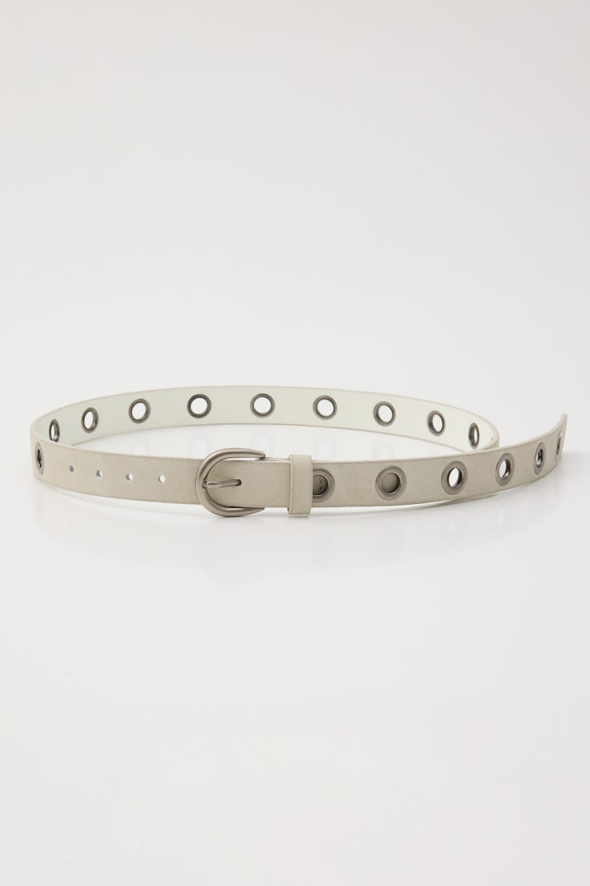 EYELET THIN ベルト WHT FREE
