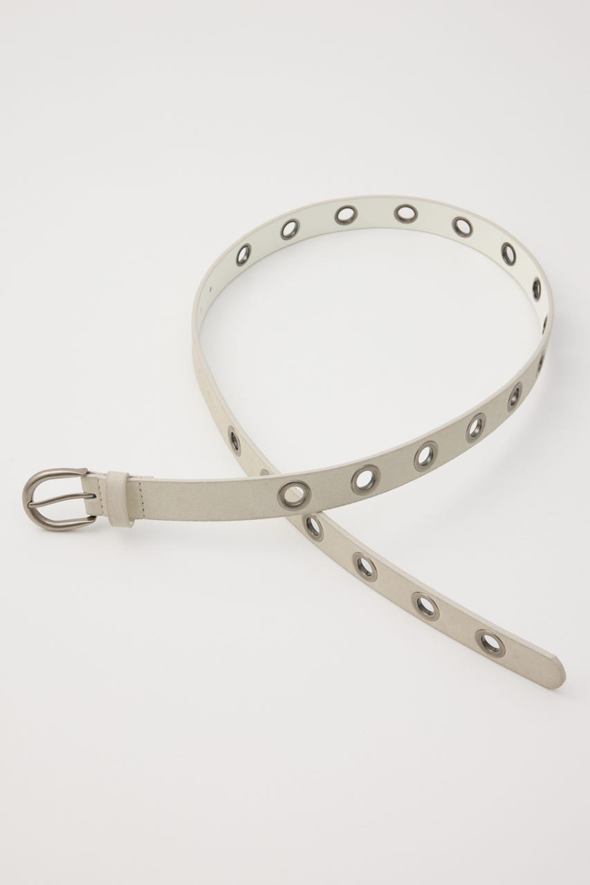 EYELET THIN ベルト WHT FREE