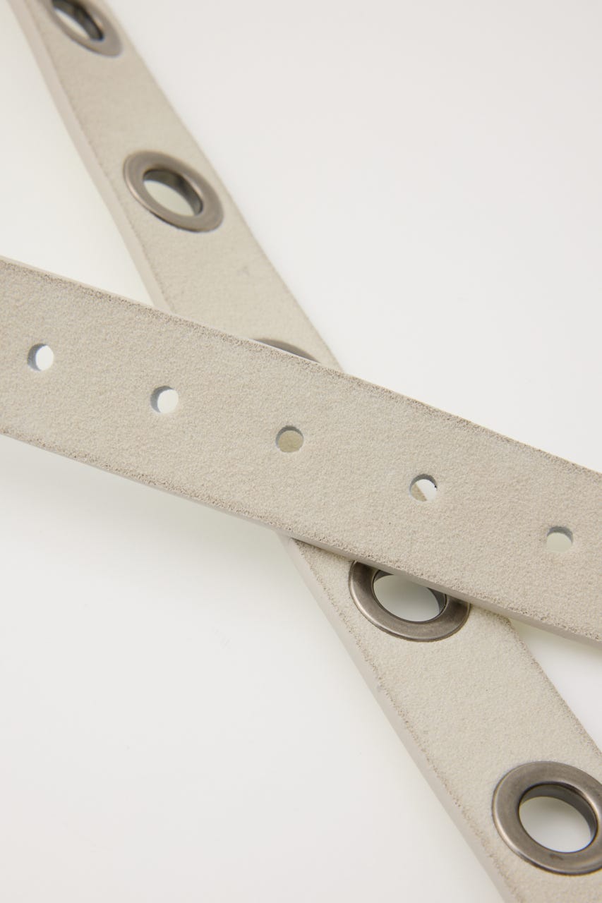 EYELET THIN ベルト WHT FREE